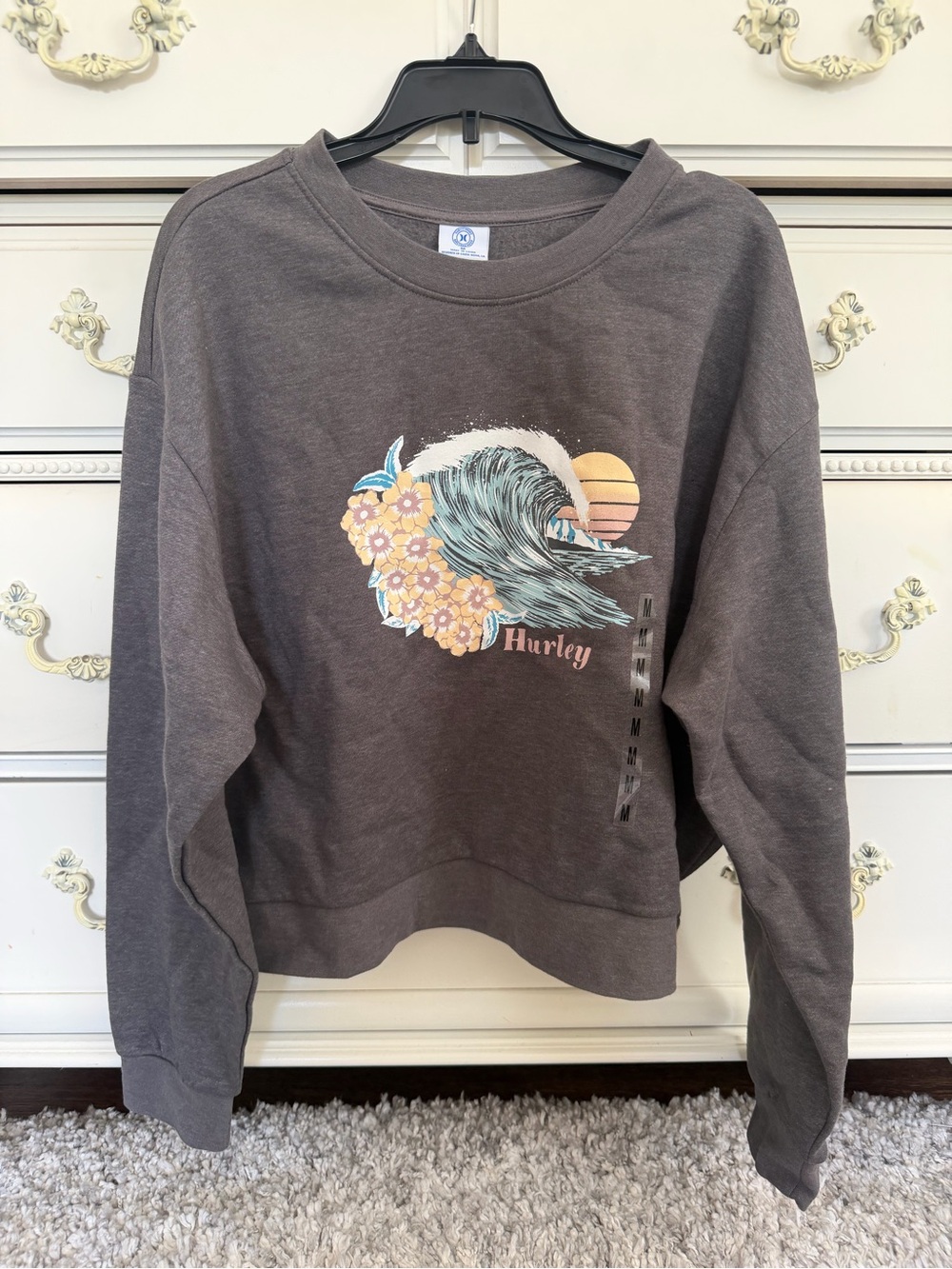 Dark grey crewneck sweatshirt